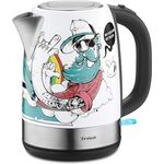 Trisa Street Art Wasserkocher, 2200W, 1,7L, 360°-Basis, schnurlos