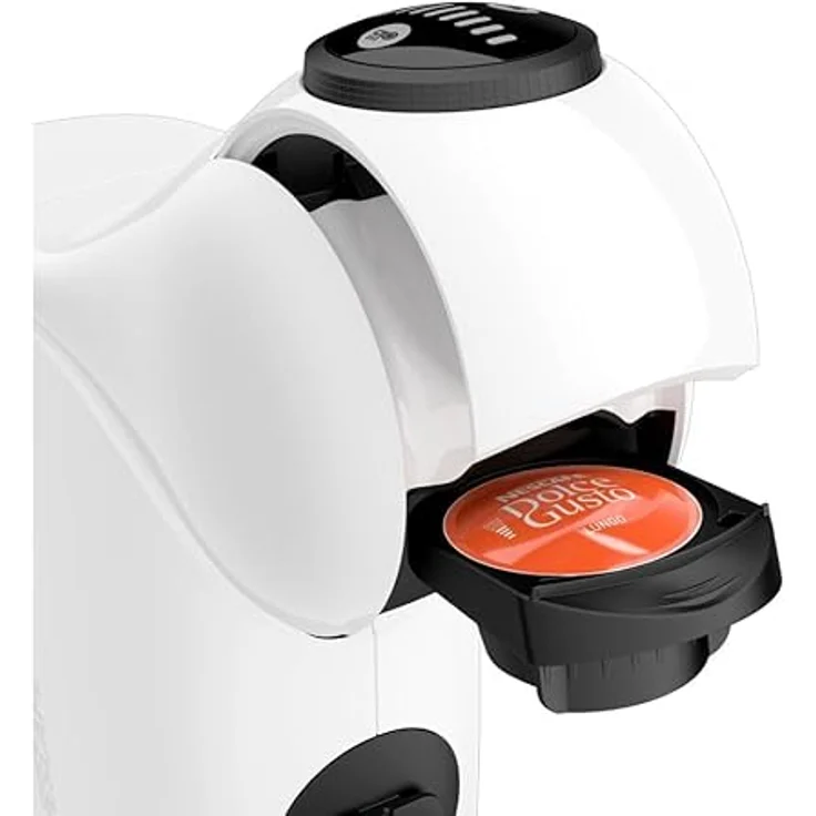 Krups KP2431K Genio S, Vollautomatische Kapselkaffeemaschine mit 0,8 L Wassertank, Weiss – Bild 4