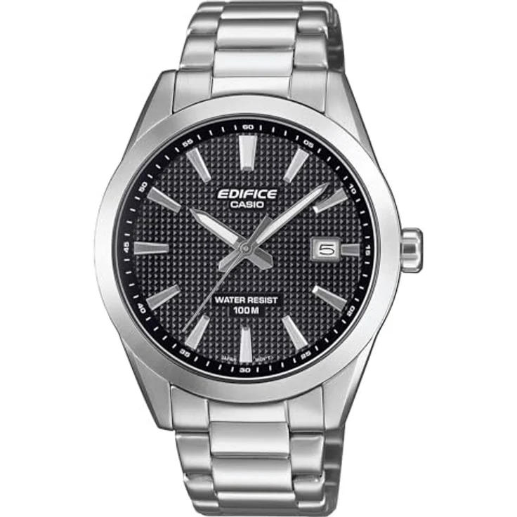 Casio Herren-Armbanduhr EFV-160D-1AVEF, Edelstahl Schwarz mit Analoganzeige und Kalenderfunktion – Bild 1