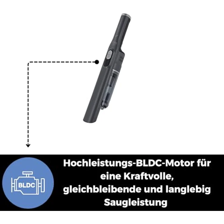 FAKIR Akku-Hand-und Stielstaubsauger AS 1480 LT Floor, kabelloser Staubsauger mit 180 Watt Leistung, beutelloses Design – Bild 8