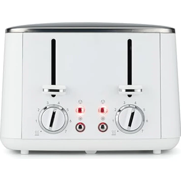 Wilfa Toaster FAMILY I 1.600 W I 7 Bräunungsstufen I 4 Toasts gleichzeitig I Auftau- & Aufwärmfunktion I inkl. Brötchenaufsatz (weiß) – Bild 3