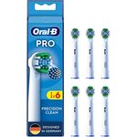 Oral-B Pro Precision Clean Aufsteckbürsten für elektrische Zahnbürste, 6 Stück, Zahnreinigung mit innovativen X-förmigen Borsten, Original Oral-B Zahnbürstenaufsatz, Designed in Germany