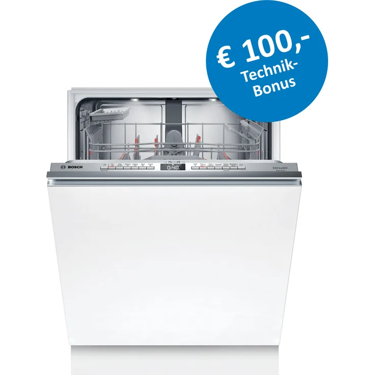 Bosch Exclusiv SBV4EBX04D, Geschirrspüler mit 13 Maßgedecken, Energieeffizienzklasse A, 6 Programme, Home Connect-fähig