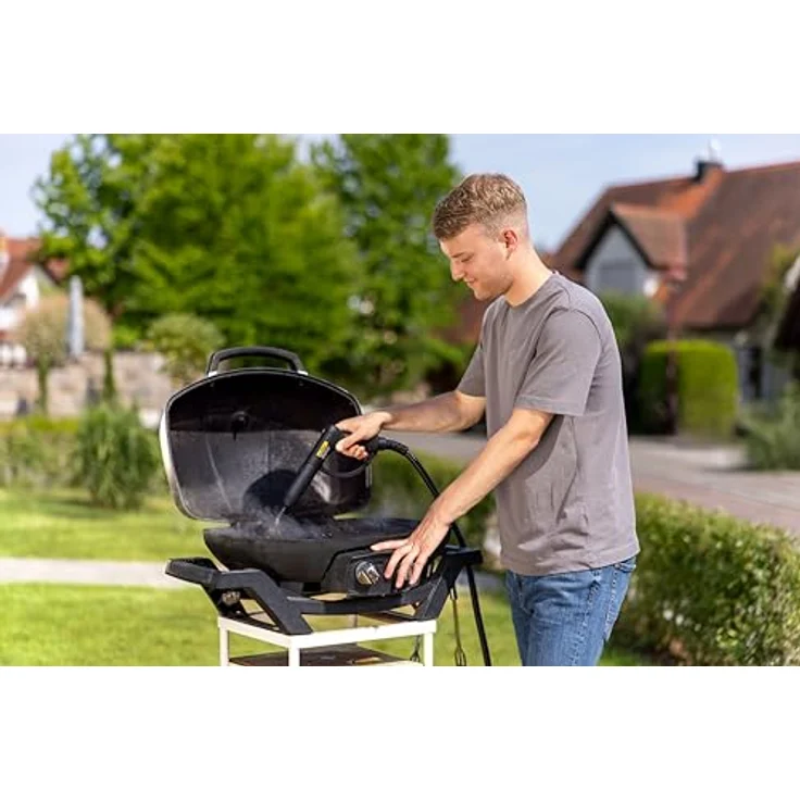 WAGNER Power Steamer 915 E, multifunktionaler Dampfreiniger mit 18 Zubehörteilen, Dampfdruck 3,5 bar, Dampfzeit ca. 40 Min, 1,2 l Tank, 3m Schlauch, 1500 W – Bild 3