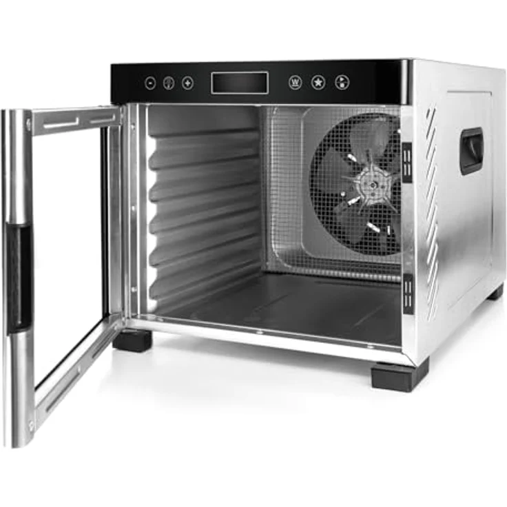 Rommelsbacher Dörrautomat DA 950, NEUE VERSION, 6 Edelstahl-Dörrtabletts, Warmhaltefunktion, 99 Std. Zeitschaltuhr, Temperatur einstellbar (35 °C – 75 °C) – Bild 5