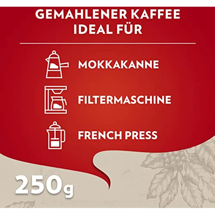 Lavazza Gemahlener Kaffee - Qualità Rossa - 250g Dose – Bild 4