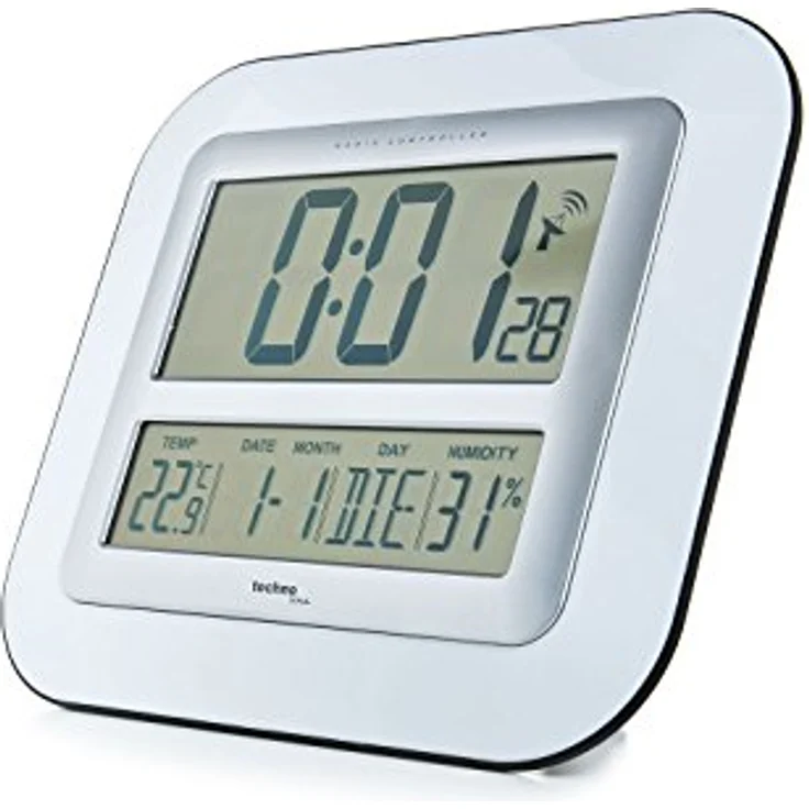 Technoline digitale Funk-Wanduhr WS 8006, Größe: 280 x 32 x 245 mm – Bild 3