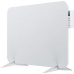 BR Bringer Metall Infrarotheizung 450 Watt mit Smart Thermostat und Fernbedienung, WIFI und App - als Wandheizung oder mobiles Standgerät, Energiesparend - Deutsche Qualitätsmarke (weiß)