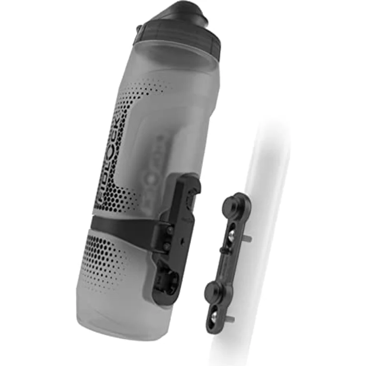 Fidlock TWIST Trinkflasche 800ml mit Bike Base, Grau, BPA-frei, spülmaschinengeeignet, magnet-mechanisches Flaschenhaltersystem – Bild 1
