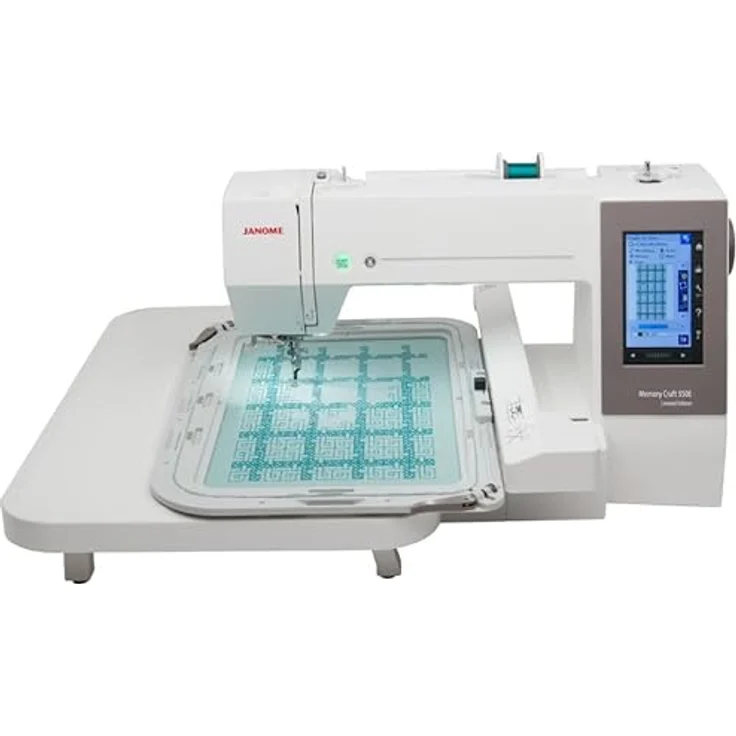 Janome MC 550e, Nähmaschine mit Grossdisplay, weiss – Bild 4