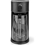 Nedis Eiskaffee & Eistee Zubereiter Filter Kaffee 2.5 l 6 Tassen Schwarz, Filterkaffeemaschine, Schwarz