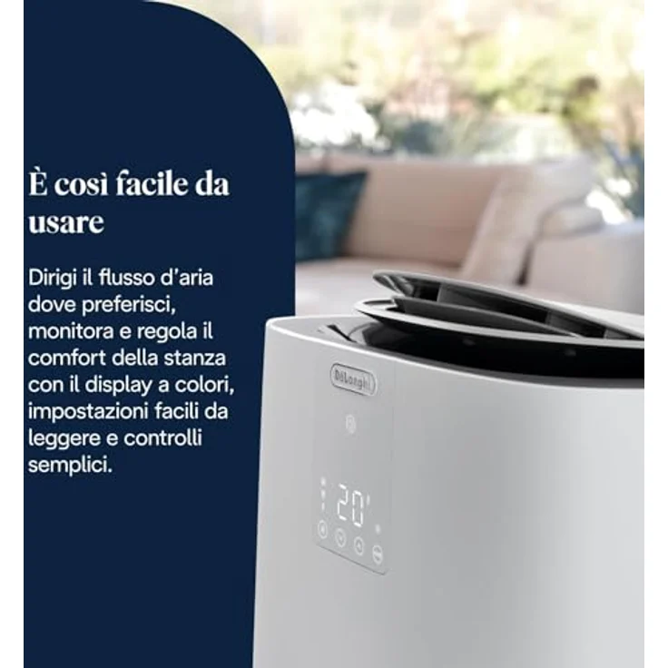 DELONGHI AP130I GENTLEJET R290, Klimagerät Weiß/Grau für Räume bis 130 m³, EEK A+ – Bild 6