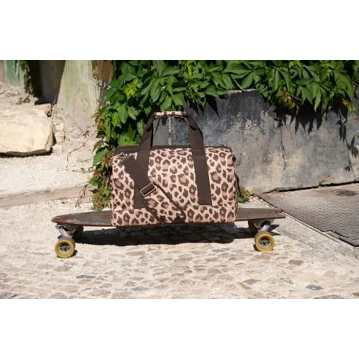 reisenthel Allrounder L, geräumige Handtasche im Arztkoffer-Design, leo macchiato, Braun – Bild 7