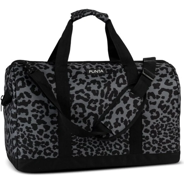 Punta Weekend Weekender Reisetasche, 49 cm, schwarz-graubraun, 100% Polyester – Bild 1