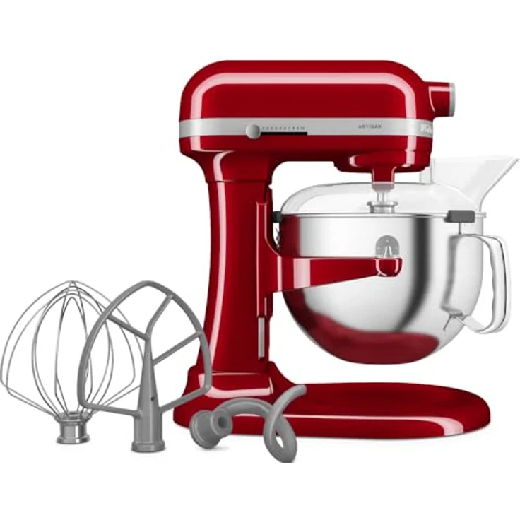 KitchenAid Küchenmaschine 5KSM60SPXE, 2 silberbeschichtete Rührwekzeuge, Planetenrührwerk, Robustes Gehäuse – Bild 2
