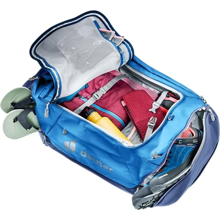 Deuter Duffel Pro 60 Weekender Reisetasche, 66 cm, 100% Polyester, Farbe: neptune-nightblue – Bild 6