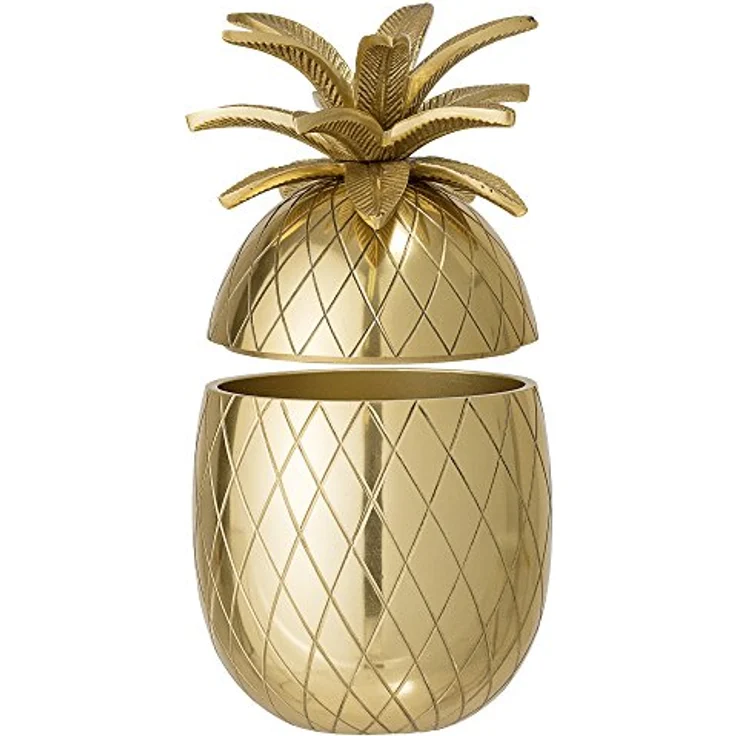 Bloomingville Eiskübel Ananas gold Aluminum elegantes Barzubehör Dosenkühler – Bild 3