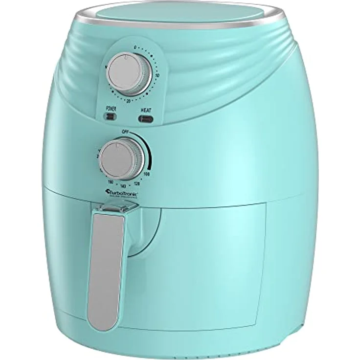 TurboTronic by Z-Line Heißluftfritteuse 3,5 Liter, Frittieren ohne Öl, 1200 W, Retro-Design, Camping Airfryer AF11M – Bild 8