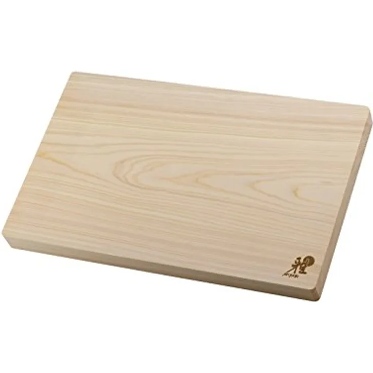 Miyabi Hinoki, Schneidebrett aus japanischer Zypresse, 40 cm x 25 cm, braun mit Saftrinne