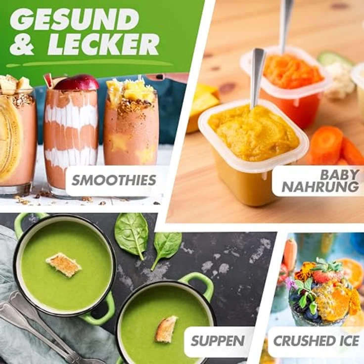 Nutrilovers NUTRI-BLENDER MAX Hochleistungsmixer 2000W Standmixer Smoothie - 2L Tritan, BPA-frei, 9 Stufen, Digital-Timer, inkl. Smoothie Rezeptbuch – Bild 5
