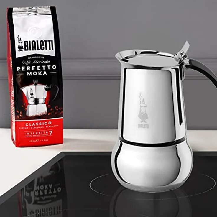 Bialetti 4885 0004885-CN Espressokocher, Aluminium, silber – Bild 4