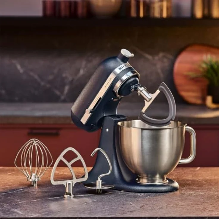 KitchenAid Artisan Plus 4,7L 5KSM50PKVE Küchenmaschine, mit Schüsselbeleuchtung, 11 Geschwindigkeitsstufen, Farbe: Wild Blueberry (Wilde Blaubeere) – Bild 7