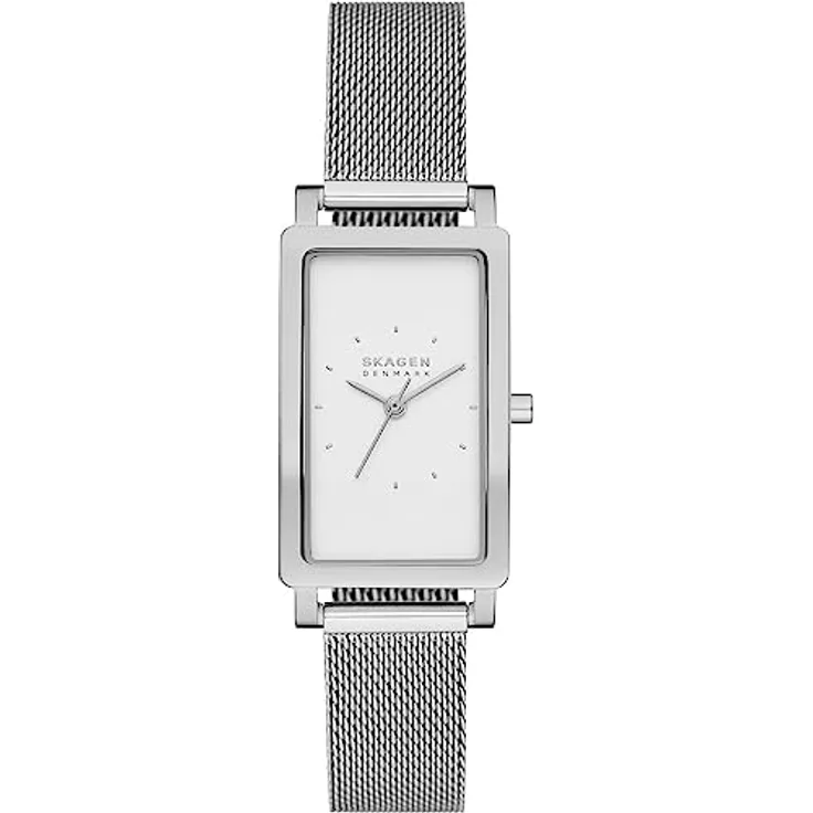Skagen Damenuhr Hagen quarz/3 Zeiger Uhrwerk 22mm Gehäusegröße mit einem edelstahl mesh Armband SKW3096