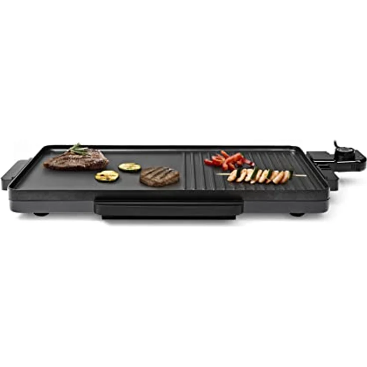 Tristar Tischgrill - 2000 Watt, Antihaftbeschichtung, Fettauffangbehälter, 49 x 27 cm Grillfläche, BP-2750 – Bild 5