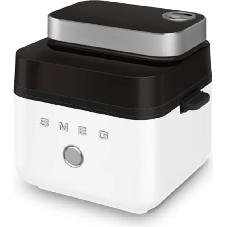 Smeg AFC01WHMEU Heißluftfritteuse, weiß-matt mit modernem Design und energieeffizienter Heißlufttechnik – Bild 1