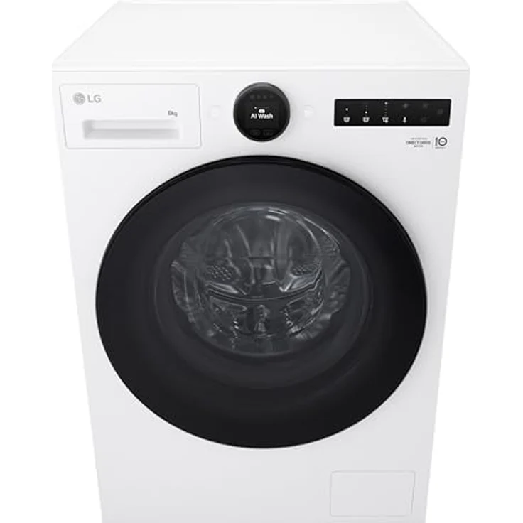 LG F4WX808YC, 8kg Inverter Direct Drive Waschmaschine in Weiß mit TurboWash® und Steam Technologie – Bild 4