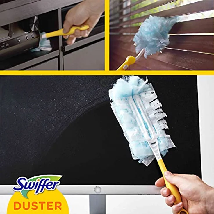 Swiffer Staubmagnet Starterset, (mit 1 Griff und 3 Tücher mit Febreze-Duft), 3 Stück – Bild 4