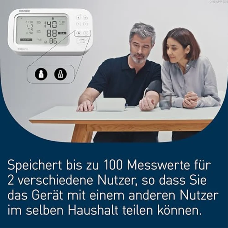 OMRON X7 Smart AFib Oberarm-Blutdruckmessgerät | Vorhofflimmern-Screening | Intelli Wrap Manschette 22–42 cm | kostenlose App – Bild 5