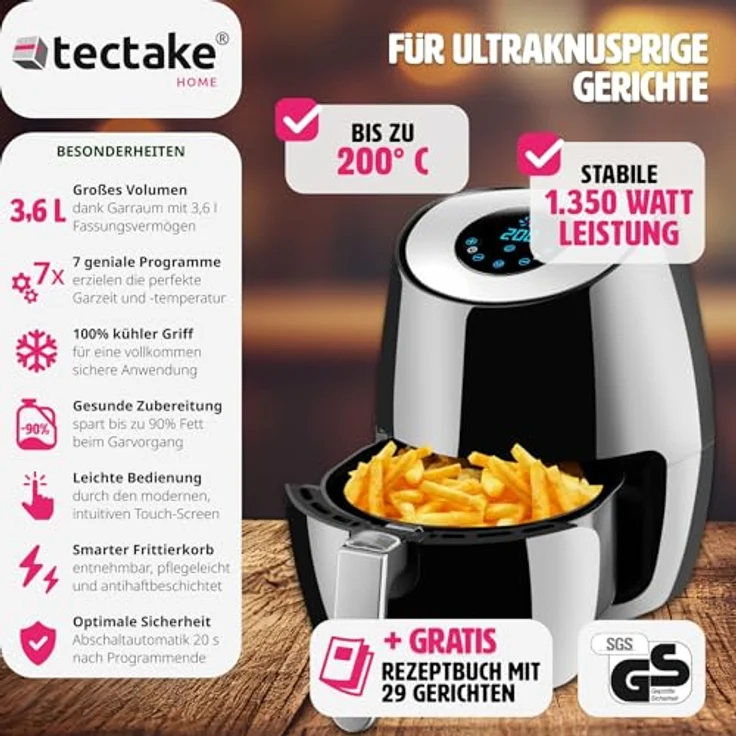 Heißluftfritteuse Mitch – Bild 3