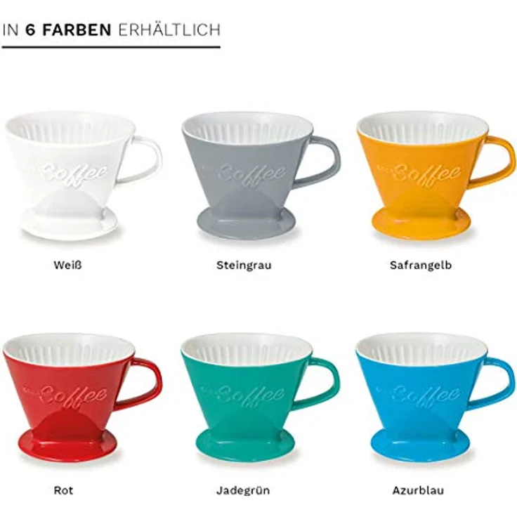 Creano Handfilter, Porzellan, Zubehör für Filtertüten 2 und 4 – Bild 9