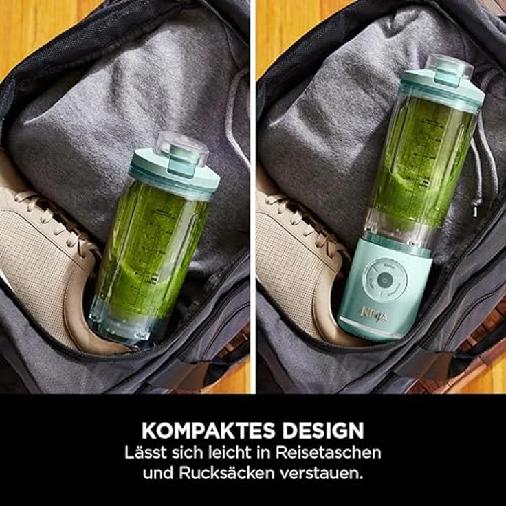 Ninja Blast Max BC251EUMT, Kabelloser Standmixer mit 570 ml Glasgefäß und Auto-iQ Technologie, poliert – Bild 5