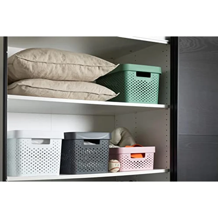 CURVER | Behälter Infinity 17 l, Anthrazit, 35,5 x 26,2 x 21,9 cm, recycelter Kunststoff, 245661, One Size – Bild 3