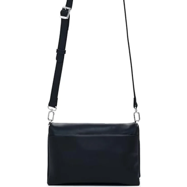 Desigual Dortmund Flap Bag, Umhängetasche mit Mickey Mouse Motiv, schwarz/grau/rot, abnehmbarer Schulterriemen, geräumiges Hauptfach – Bild 2