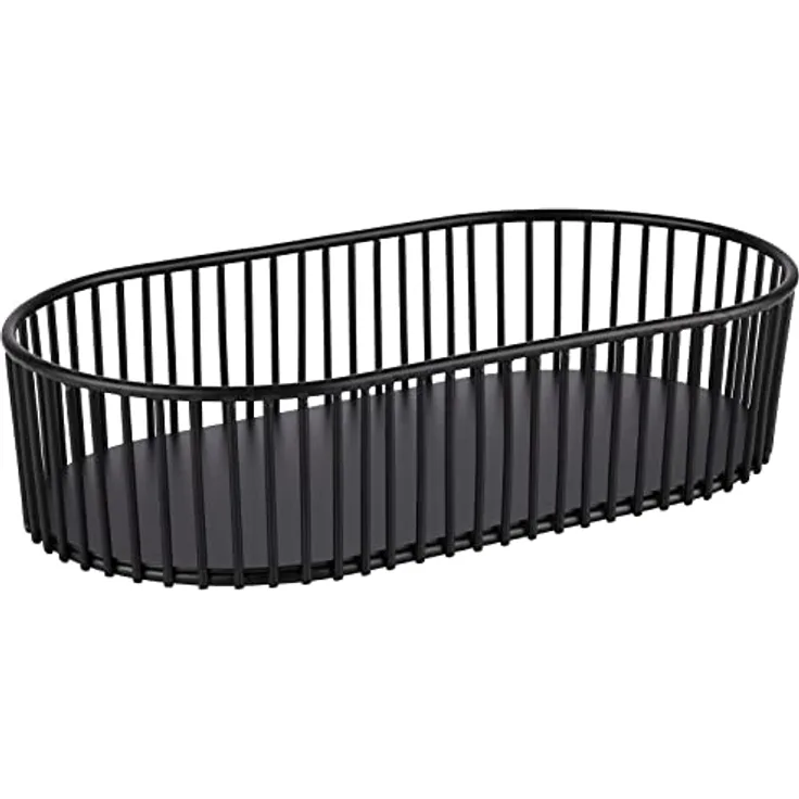 APS Korb -URBAN- 29 x 16 cm, H: 7 cm, oval Metall, schwarz