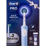 Braun elektrische Zahnbürste Oral-B Vitality Pro D103 Lila, Oszillierende Zahnbürste mit Pasta und 2 Aufsteckbürsten