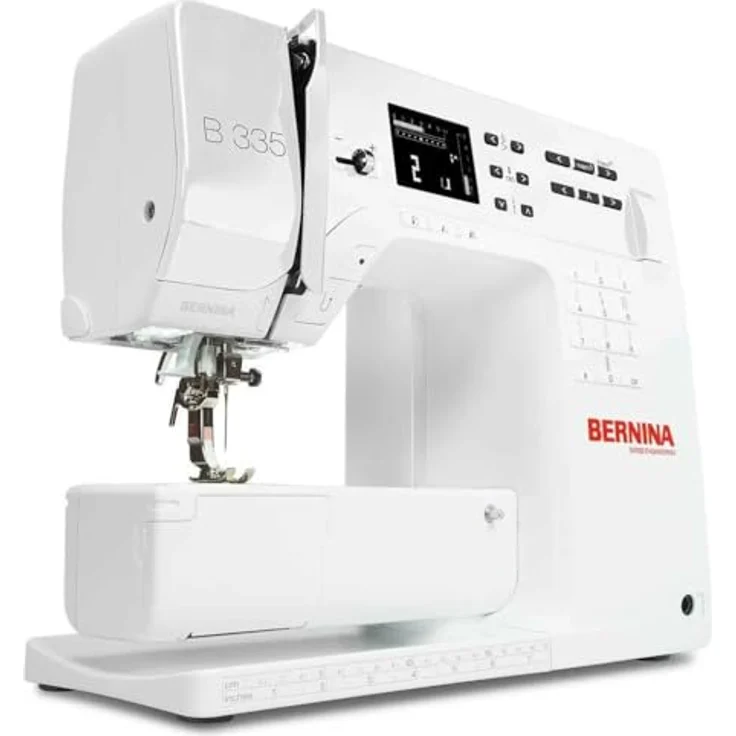 Bernina B 335  900 Stiche pro Minute Display Nählicht Nähmaschine, weiß – Bild 2