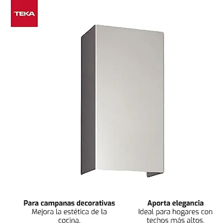 Teka 113290024, Dunstabzugshaube Schornsteinverlängerung, Edelstahl, 270 mm Durchmesser, 800 mm Höhe, 330 mm Tiefe – Bild 2