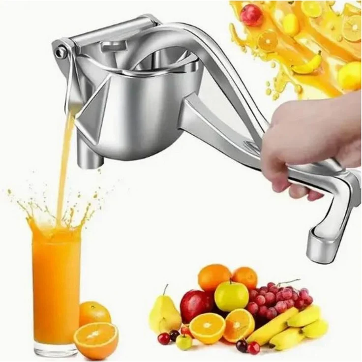 FELIXLEO Handentsafter, manueller Entsafter aus Aluminium mit ergonomischem Griff, ideal für Früchte und Gemüse, leise und leicht zu reinigen
