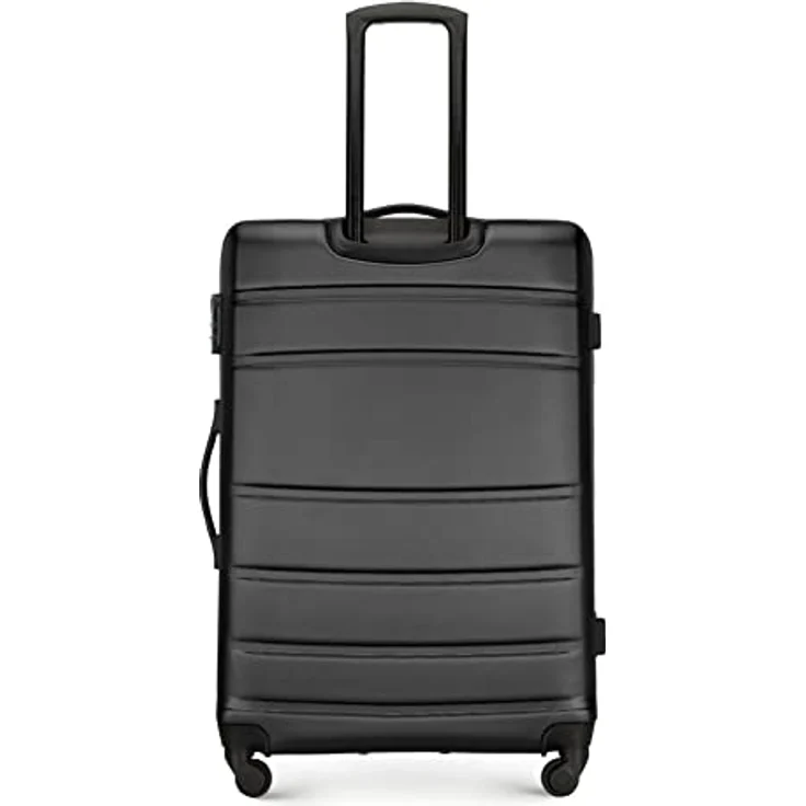 WITTCHEN Großer Koffer Trolley Koffer Reisekoffer aus ABS Hartschalen Trolley 4 Rollen Kombinationsschloss Schwarz 56-3A-653-10 – Bild 4
