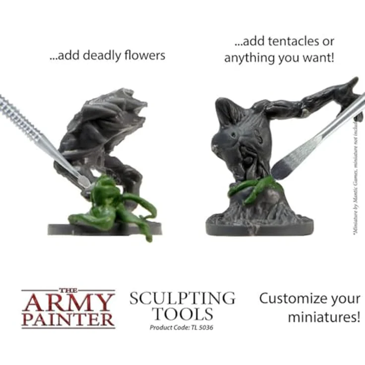 The Army Painter – Modellierwerkzeug | 3-er Set | Doppelseitige Edelstahlwerkezuge zum Modellieren und Bearbeiten von Kunststoff-, Harz- und Metallen | für Tabletop Wargames Miniaturmodellierung – Bild 9
