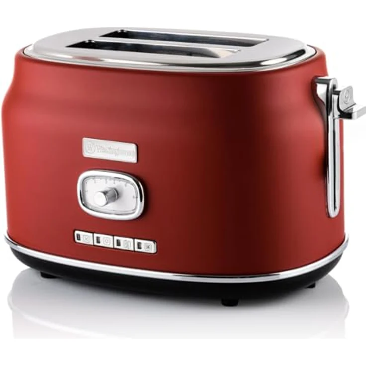 Westinghouse WKTT857RD Retro Serie Zwei-Schlitz Toaster rot – Bild 2