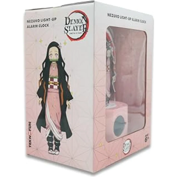 Teknofun DEMON SLAYER Nezuko Wecker, LED Lichtwecker mit digitaler Anzeige, 22 cm, kabellos, Alarmeinstellung – Bild 6