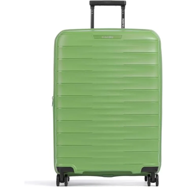 Travelite mooby 4 Rollen Trolley M, 66 cm mit Dehnfalte, grün, 100% Polypropylen – Bild 1