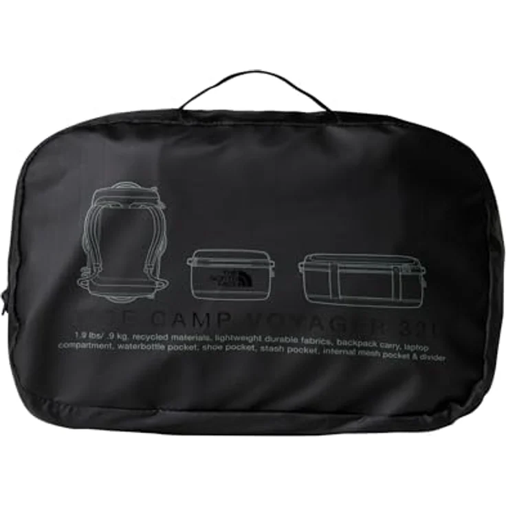The North Face Base Camp Voyager 32L Reise- und Sporttasche, 57 cm, grau, 100% Nylon – Bild 6