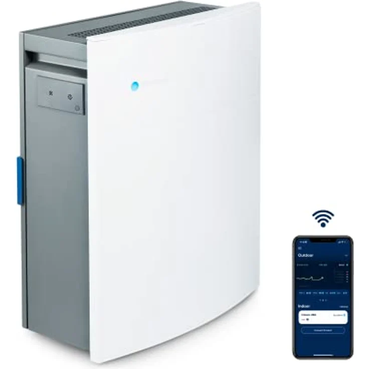 Blueair 280i Luftreiniger, mit SmokeStop-Filter, bis 26 m², CADR 340 m³, 3 Geschwindigkeiten, WLAN-fähig – Bild 2