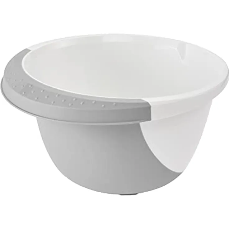 keeeper Rührschüssel mit Anti-Rutsch-Funktion, 3,5 l, Carlotta, Nordic Grey